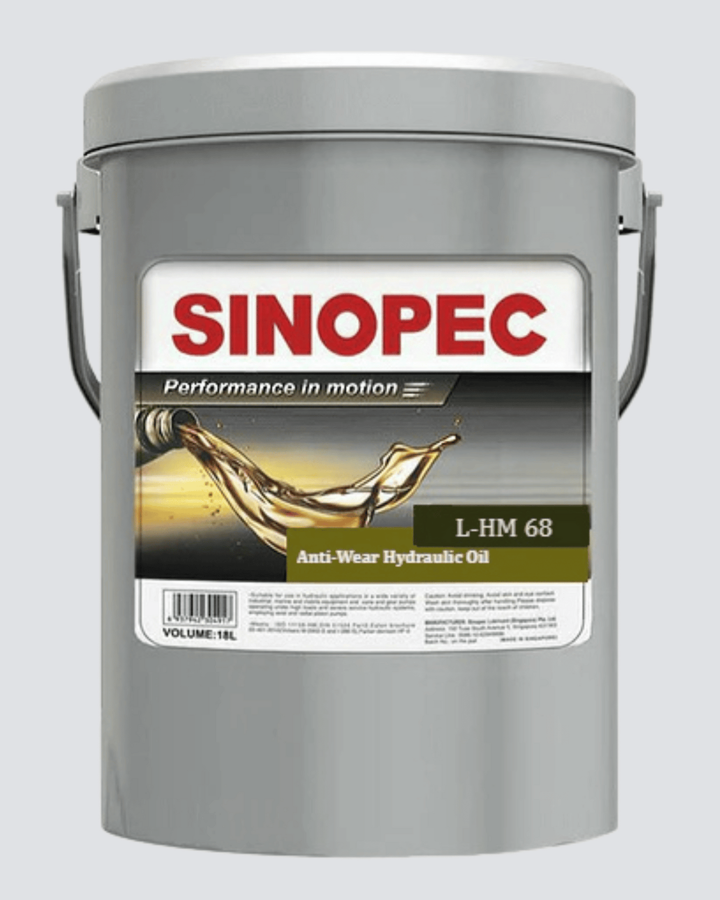 ACEITE HIDRÁULICO SINOPEC ANTI DESGASTE LHM 68